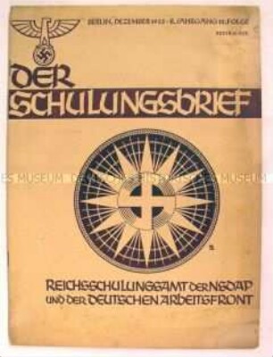Monatsheft zur Schulung von NSDAP-Funktionären