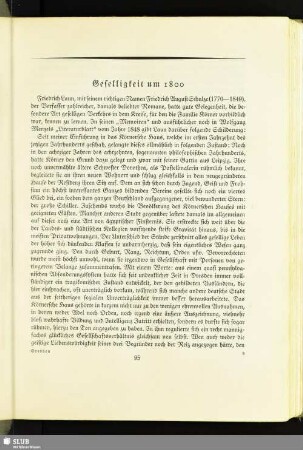 Geselligkeit um 1800