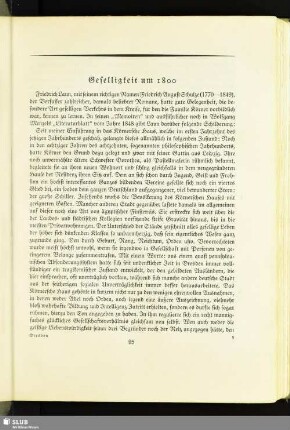 Geselligkeit um 1800