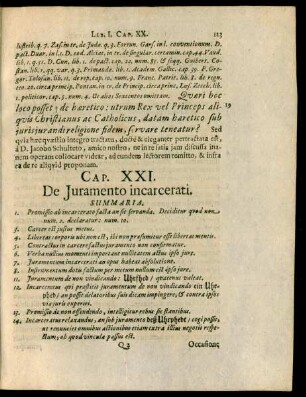Cap. XXI. De Iuramento incarcerati.