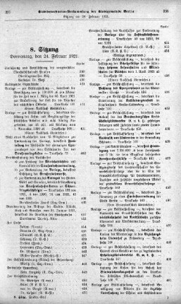 Sitzung 8, 24. Februar 1921