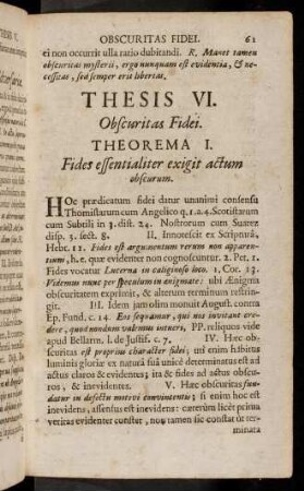 61-71, Thesis VI