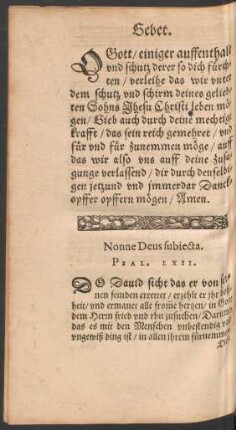 Nonne Deus subiecta. Psal. LXII.