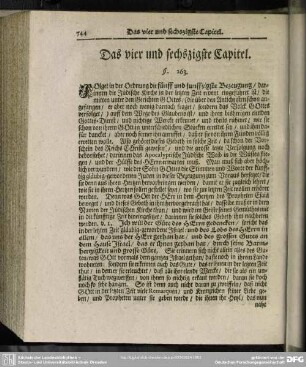 Das vier und sechszigste Capitel