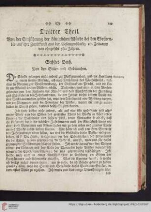 Sechstes Buch: Von den Sitten und Gebräuchen