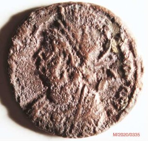 Römische Münze, Nominal Follis, Prägeherr Constantinische Dynastie, Prägeort nicht bestimmbar, Original