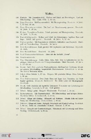 Waffen (Nr. 195-216)