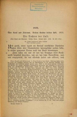 Goethes Werke, 32. Aufsätze zur Litteratur