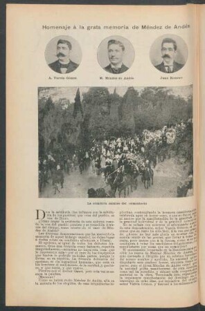 Homenaje á la grata memoria de Méndez de Andés