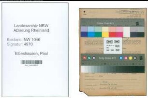 Entnazifizierung Paul Elbeshausen , geb. 17.05.1904 (Verkaeufer)