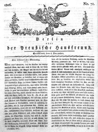 Nr. 72., 6. December 1806