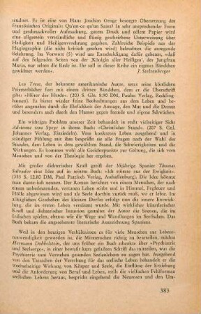 383 [Rezension] Salvador, Tomás, Ich stürzte aus der Ewigkeit