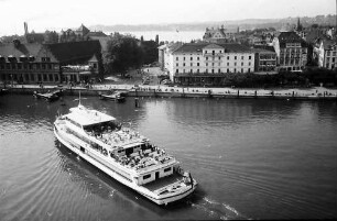 Lindau: Hafen und Kai, vom Leuchtturm, von oben