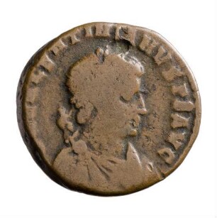 Münze, Aes 3, 9. August 378 - 25. August 383 n. Chr.