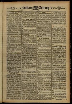 Zweite Ausgabe vom Donnerstag, den 13. Juni 1912.