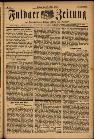 Ausgabe vom Freitag, den 27. März 1896.