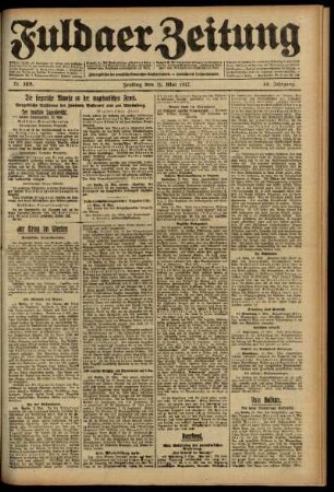 Ausgabe vom Freitag, den 11. Mai 1917.