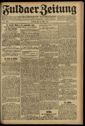 Ausgabe vom Freitag, den 11. Mai 1917.