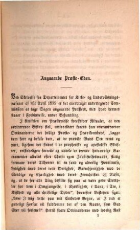 Motiverede Lovudkast afgivne af den ved kongelig Resolution af 27de Januar 1859 til Drøftelse af forskjellige kirkelige Anliggender nedsatte Commision, [4]