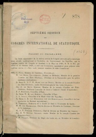 Projet du programme