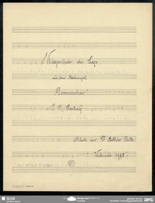 Dornröschen. Excerpts. Arr - Mus.10122-F-506 : B, pf