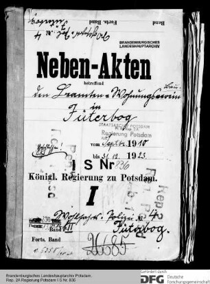 Beamtenwohnungsverein in Jüterbog, Kr. Jüterbog-Luckenwalde