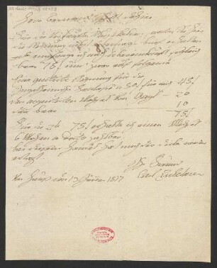 Brief an B. Schott's Söhne : 13.01.1817