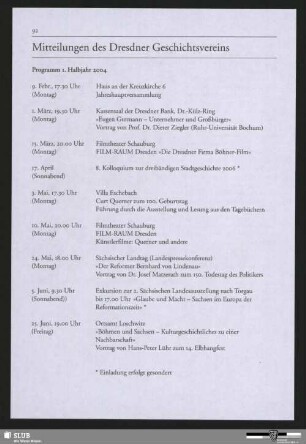 Mitteilungen des Dresdner Geschichtsvereins