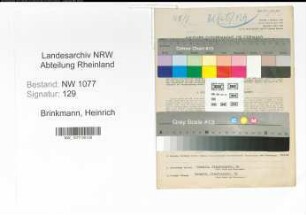 Entnazifizierung Heinrich Brinkmann , geb. 25.07.1903 (Polizist)