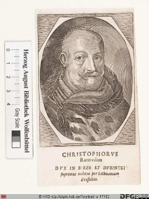 Bildnis Krzysztof Fürst Radziwiłł, Herzog von Bierze u. Dubinka