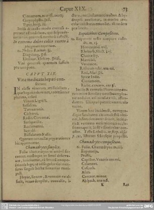Caput XIX. Vina medicata hepati consecrata