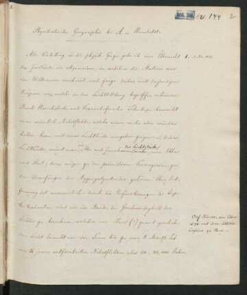 1. Vorlesung (3. November 1827)