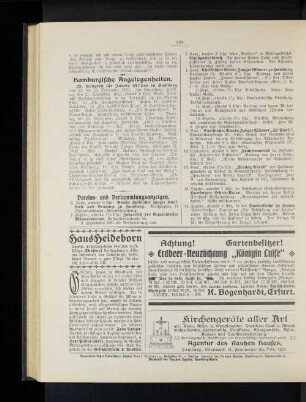 Hamburgische Angelegenheiten. 37. Kongreß für Innere Mission in Hamburg.
