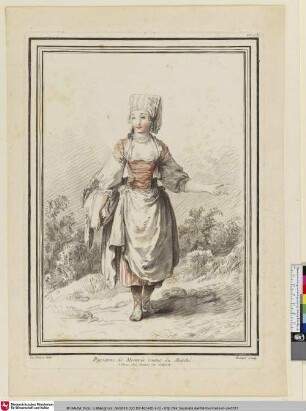 Paysanne de Moravie venant du Marché