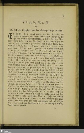 16. Wie sich ein Leipziger aus der Gefangenschaft befreite