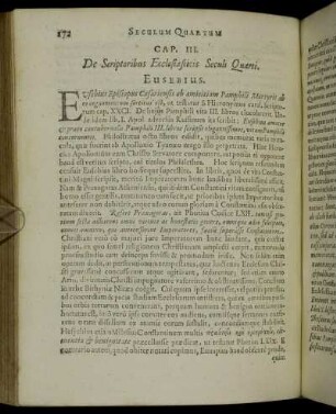 Cap. III. De Seriptoribus Ecclesiasticis Seculi Quarti.