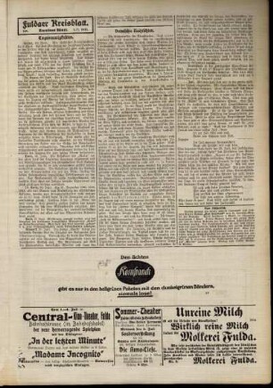 Erste Ausgabe vom Dienstag, den 01. Juli 1913.