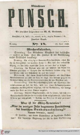 Nro. 18 (29. April 1849)