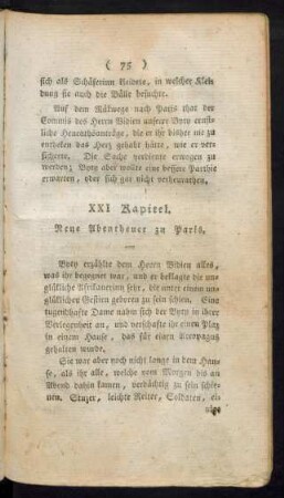 XXI Kapitel. - XXX Kapitel.