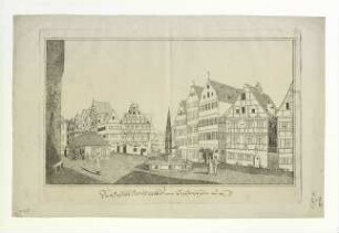Marktplatz (Südostseite). Um 1830