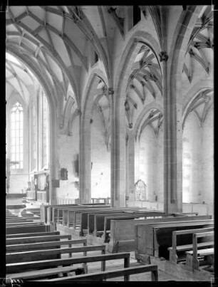 Alexanderkirche; Innenraum von Südosten vor der Restaurierung