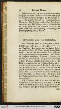 Nordöstlicher Theil von Madagascar
