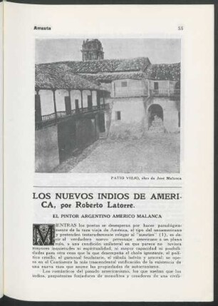 Patio viejo : óleo de José Malanca