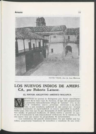 Patio viejo : óleo de José Malanca