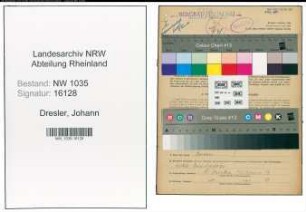 Entnazifizierung Johann Dresler , geb. 04.05.1901 (Hauer)
