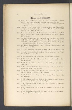 Bücher und Convolute