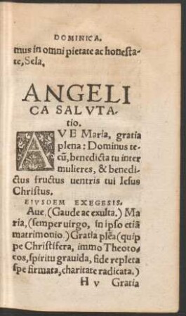 Angelica Salutatio.