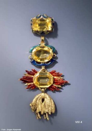Goldenes Vlies mit orientalischem Topas