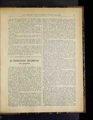 La Commission européenne du Danube