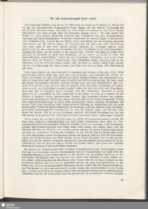 VI. Als Amtsvorstand 1913-1923